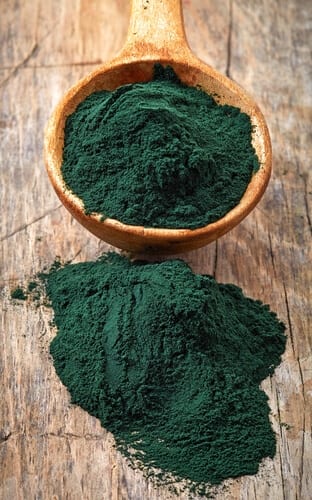 spirulina emagrece : spirulina em pó
